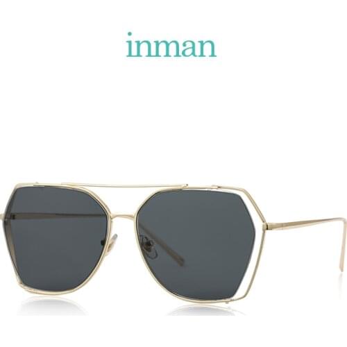 INMAN 2019 Gold Color Frame Women Unique Design UV Proof Fashion Sunglasses