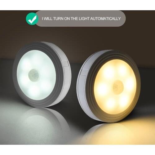2020 Smart PIR Motion Sensor Night Light Backlight For Bowl LED Luminaria Lamp For Children Kids Living Room Bedroom Lighting