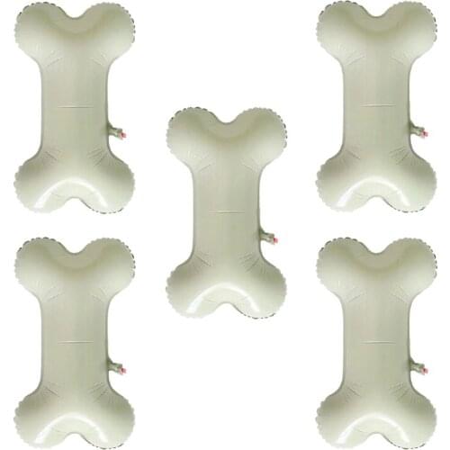 5Pcs Aluminum Foil Balloons Aluminum Foil Bone Shaped Party Decor Balloons Party Supplies for Birthday Festival Bachelor Party