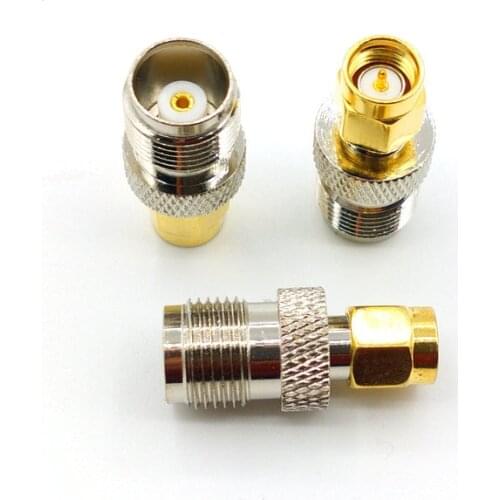 50pcs-100PCS COPPER TNC connector TNC Female to SMA Male RF Coaxial Connector Adapter