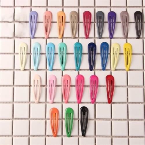 20Pcs/Lot Hair Accessories Candy Color Dripping Hair Clip Princess Barrette Hairclip Headdress Korean Fashion Hairpins for Girls
