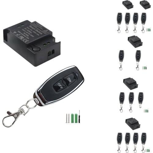 433MHz 220V Lamp Wireless Remote Control Switch ON/OFF Remote Control Receiver Transmitter for Led Lights Bulb DIY