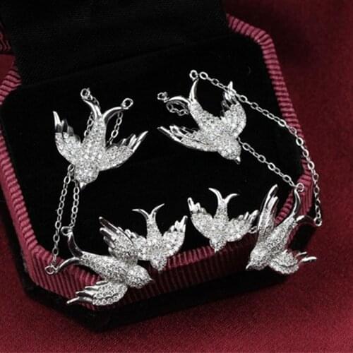 Bla17 Luxury Designer Fashion 925 Sterling Silver Jewelry Hollow Zirconia cz