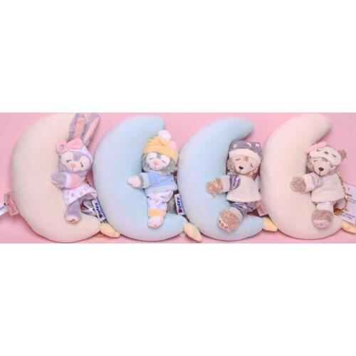 20cm Disney Bear Friends Of Daffy Bear Easter Bunny Stellalou Gelatoni And Shelliemay Keychains Plush For Backpacks Toy For Girl