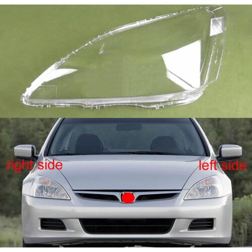 Front Headlamp Glass Cover Transparent Lampshade Lamp Shell Masks For Honda Accord Seven Generation 2.4 2003 2004 2005 2006 2007