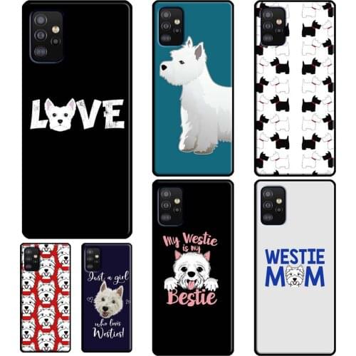 Westie Scottie Scottish Terrier Case For Samsung A52 A42 A32 A12 A72 A20e A21S A11 A31 A41 A51 A71 A02 A10 S A30 A50 A70