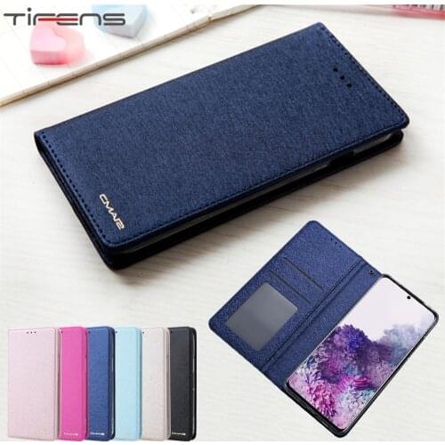 Flip Wallet Case For Samsung Galaxy S21 S20 FE S10 S9 S8 Note 10 9 8 Ultra Plus Silk Pattern Leather Card Book Phone Bags Cover