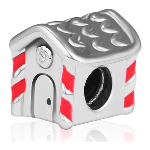 CKK Fits Pandora Bracelet Argent Charm 925 Sterling Silver Home Sweet Home Charms Beads for Jewelry Making DIY Accessories