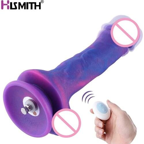 Hismith Vibrating Dildo Remote Control Vibration KlicLok System Dream Sky Silicone Product Advanced Users 5.9" Insertable Length