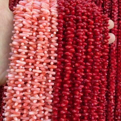 Good Quality Irregular Coral Beads Natural Stone Loose Spacer Beads For DIY Bracelet Necklace Jewelry Making Gift Size 8x14mm