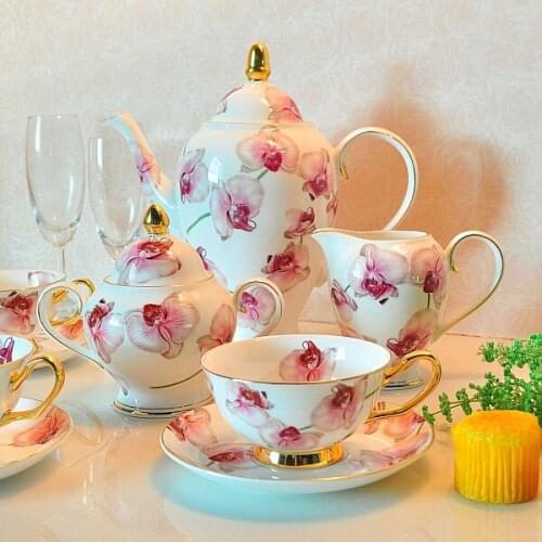 Bone China coffee set and saucer gift set english tea set