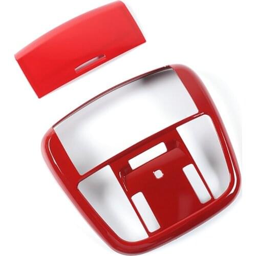 Car Roof Reading Light Lamp Cover Trim Decor Frame Sticker for Dodge Charger Chrysler 300 2011-2021 Accessories