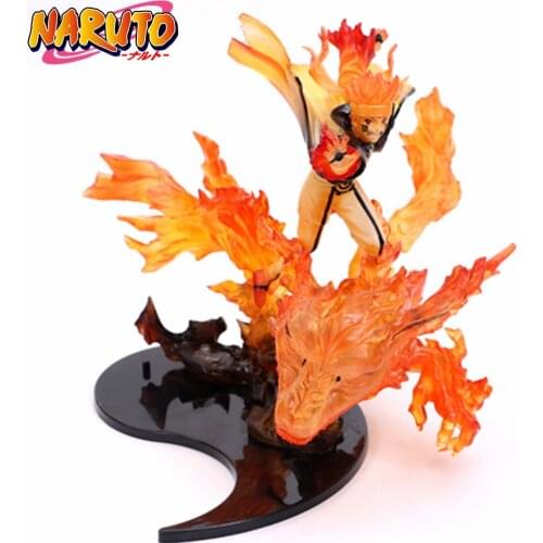 Naruto Action Figure 200mm PVC Toy Anime Nartuo Shippuden Uzumaki Naruto Kurama Collection Figurine Toy
