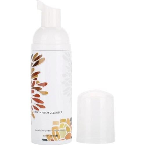 60ml Eyelash Foam Cleanser Shampoo Mousse For Eyelashes Extension Brush Kit Eye Lash Cleaning Foam Pump No Stimulation Clean