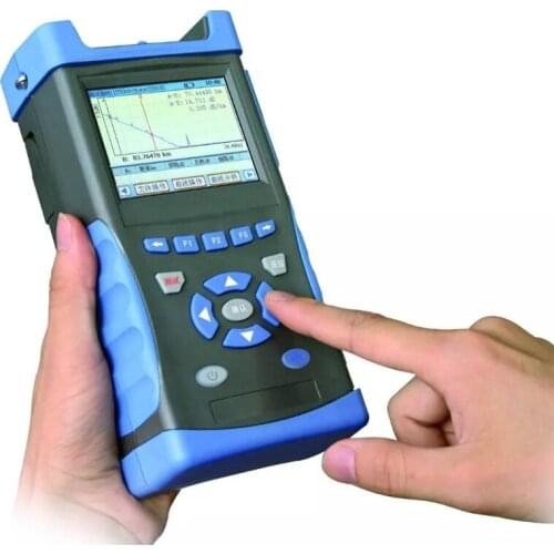 Handheld AV6416 SM OTDR 1310/1550nm Optical Time Domain Reflectometer Integrated VFL 28/26dB Breakpoint Test Smart English menu