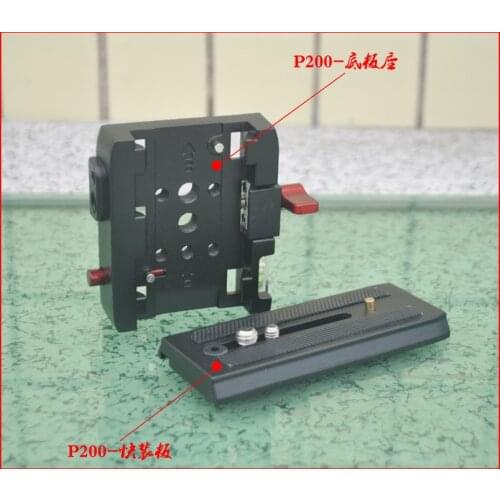 Camera Tripod Monopod P200 QR Aluminium Alloy Clamp Adapter+Quick Release Plate for Manfrotto 501 500AH 701HDV 503HDV Q5