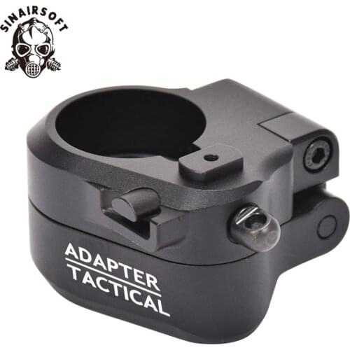 SINAIRSOFT Tactical AR Black Folding Stock Adapter Fit M16 M4 SR25 Series GBB(AEG) For Airsoft Paintball Shooting Hunting Target