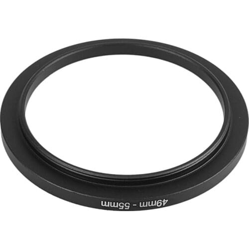Camera Lens Filter Replacement 49mm-55mm Step Up Ring Adapter