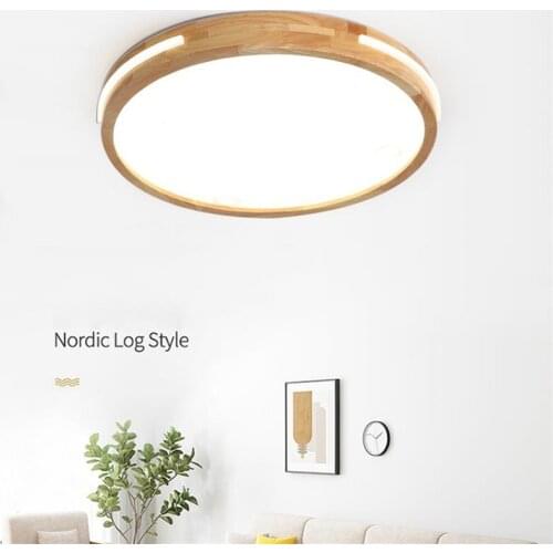 Modern Real Wood LED Chandeliers Luster Lamps For Bedroom Balcony Terrace Living Room Lighting Indoor Lights HOME Decoration