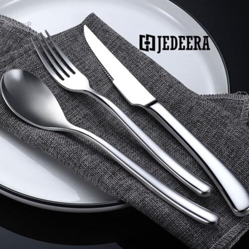 JEDEERA Tableware, namely, knives, forks and spoons three piece set