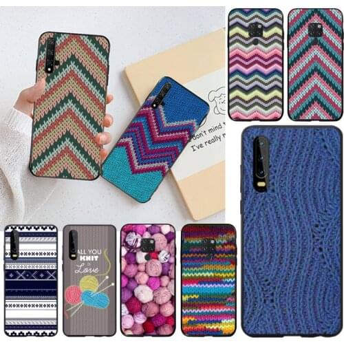 Knitting yarn pattern Phone Case for Huawei P40 P30 P20 lite Pro Mate 30 20 Pro P Smart 2020 prime