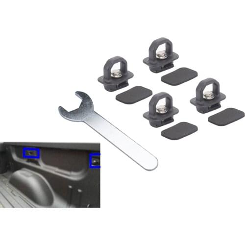 Universal Tie Down Anchors Aluminum Hooks Side Wall Rings Tie Downs for Chevy Silverado Pickup Trucks Replacement Accessories