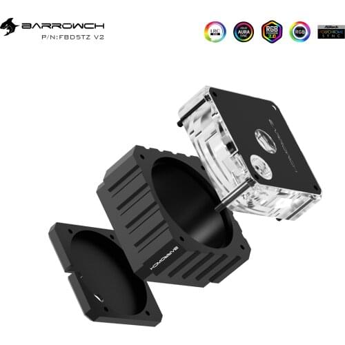 Barrowch D5 series water pump dedicated RGB modified heat dissipation kit combination set FBD5TZ V2