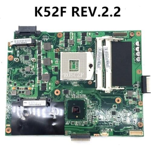 Free shipping For K52F REV.2.2 HM55 REV:2.2 RAM For ASUS X52F A52F K52J Laptop motherboard 100% working well