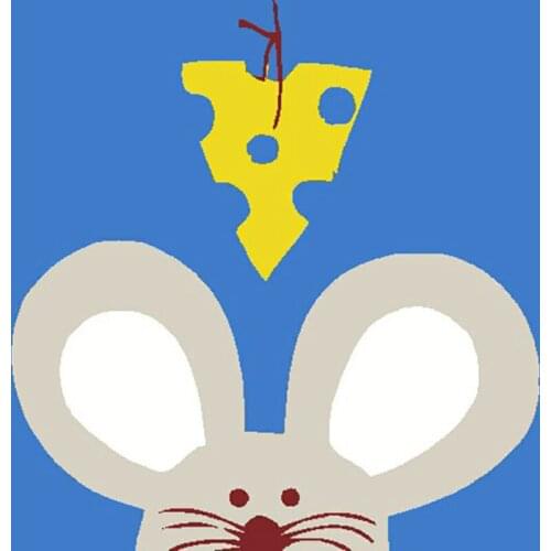 YNX new 5D diamond drawing round diamond cartoon cross stitch square diamond DIY mouse diamond drawing hanging picture