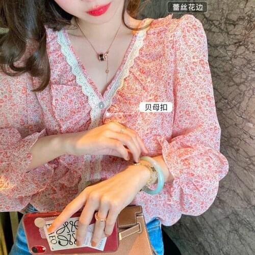 Women Blouse Long Sleeve Womens 2021 Spring Chiffon Top Blusas Mujer De Moda