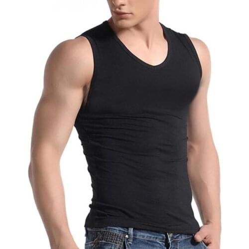 2019 Men Boy Body Compression Base Layer Sleeveless Summer Vest Thermal Under Top Tees Tank Tops Fitness Tights High Flexibility