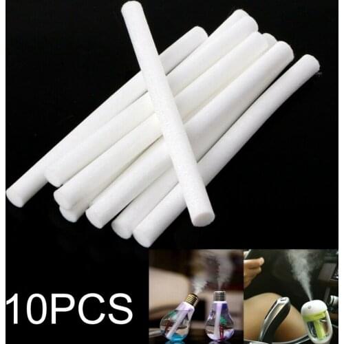 10pcs Filter Cotton Filter Stick For Humidifier Air Aroma Diffuser Purify Water Replacement Cotton Sponge Stick