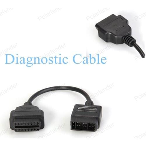 14 Pin to 16 Pin OBD2 Interface Adapter for Ni/ssan Diagnostic Adapter Connector Scanner Cable Diagnostic Cable Free Shipping