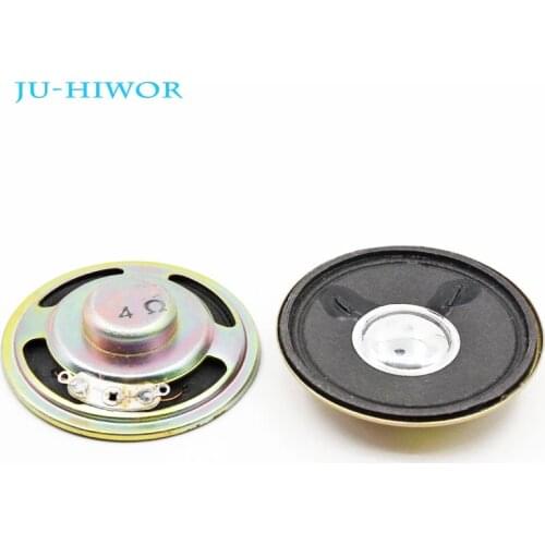 2pcs 4 Ohm 3W Loudspeaker 50MM Speaker 18MM Internal Magnet Cone Paper Silvery Bright Cap Height 13MM