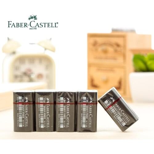 5Pcs/lot FABER-CASTELL Mini Black Eraser Kawaii Professional Drawing Pencil Rubber for Student Creative Art Stationery Supplies