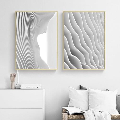 Abstract Art Black White building Wall Art Canvas Painting Modern Home Decor Posters and Prints Wall Pictures for Living Room