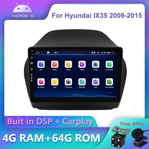 Bosion Android 10.0 DSP CarPlay Car DVD Radio Multimedia Player For Hyundai Tucson 2 ix35 2009-2015 2 din GPS Navigation DSP IPS