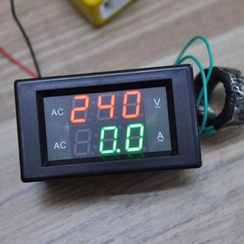 YB4835VA—500V/50A Digital Display AC Voltmeter Ammeter Panel Amp Device Volt Voltage Current Meter Voltage Measurement