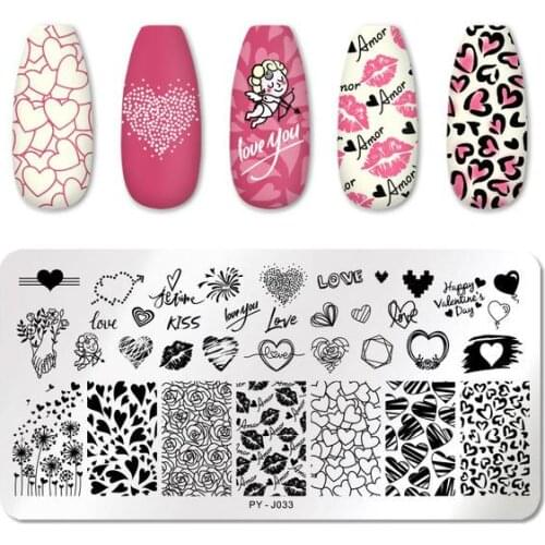 PICT YOU Flower Nail Stamping Plates Leaf Stamp Templates Geometric Printing DIY Design Stencil Tools Nail Art Image Plate