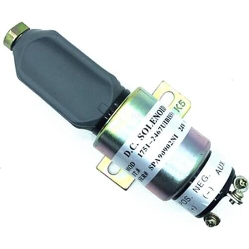 For Komatsu excavator accessories suitable for Hyundai R225 Carter S6K Komatsu PC60-7 PC130 flameout solenoid valve