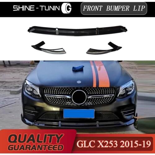 Front bumper lip Suitable for mercedes GLC class W253 X253 GLC200 GLC250 GLC300 front bumper spoiler