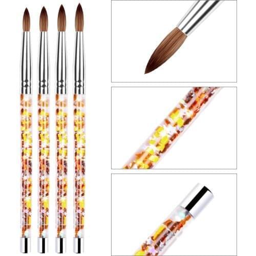 UV Gel Acrylic Crystal Design UV Builder Painting Nail Art Brush Pen Tool Crystal Painting Drawing Carving Pen Tool