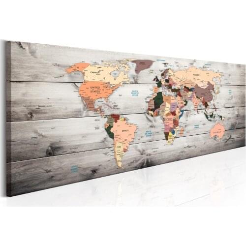 Picture-World Maps: Wooden Travels - 150x50 cm