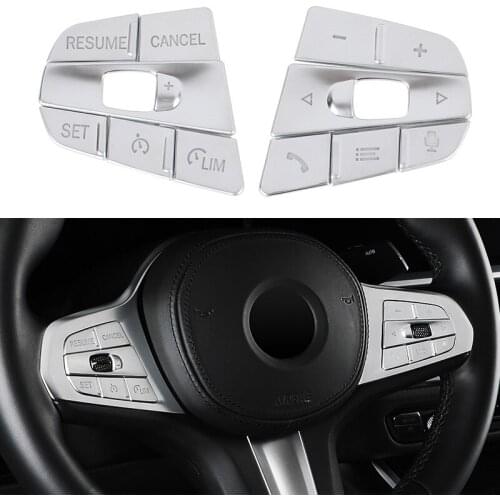 Car Steering Wheel Unlock headlight Buttons Frame Covers Stickers Trim For BMW 3 series G20 G28 2020 lnterior Auto Accessories