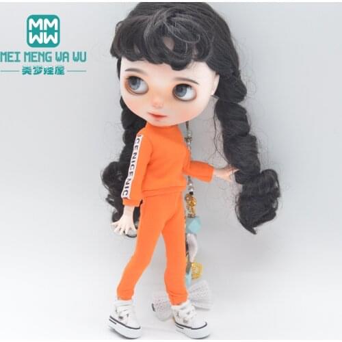 Doll clothes Fashion sports suit multicolor for 28--30cm Blyth Azone OB23 OB24 accessoreis
