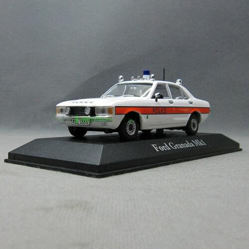 Diecast 1:43 Scale Ford Granada Mk1 British Police Car Alloy Car Model Suvcrafts Decoration Collection Toy Tools Gift Static