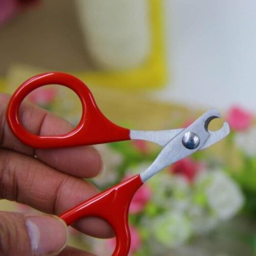 Pet Product Red Color Nail Clippers For Small Dogs and Cats Nail Scissors 8 Cm