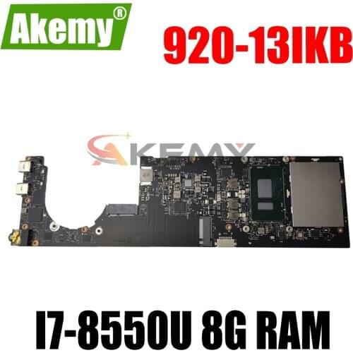 NM-B291 For Lenovo 920 yoga 920-13IKB motherboard DYG60 I7-8550U 8G RAM Laptop Motherboard Original motherboard 100% fully test