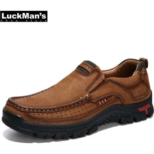 New Genuine Leather Loafers Men Moccasin Sneakers Flat High Quality Causal Men Shoes Male Footwear Boat Shoes Plus Size 38-48