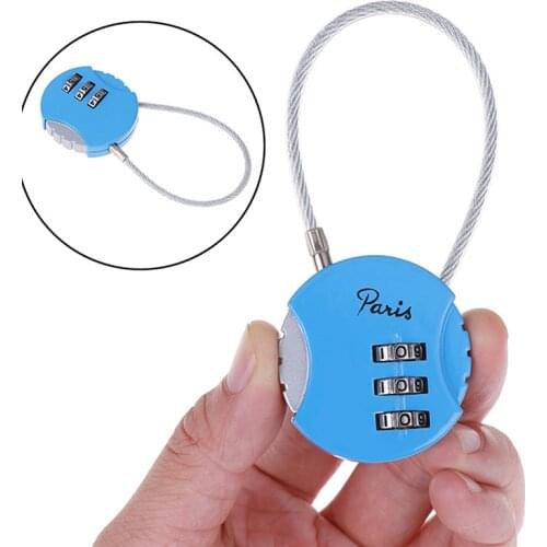 3 Dial Digit Password Combination Padlock Suitcase Luggage Metal Code Lock Mini Coded Keyed Anti-Theft Locks 4*4cm For Home